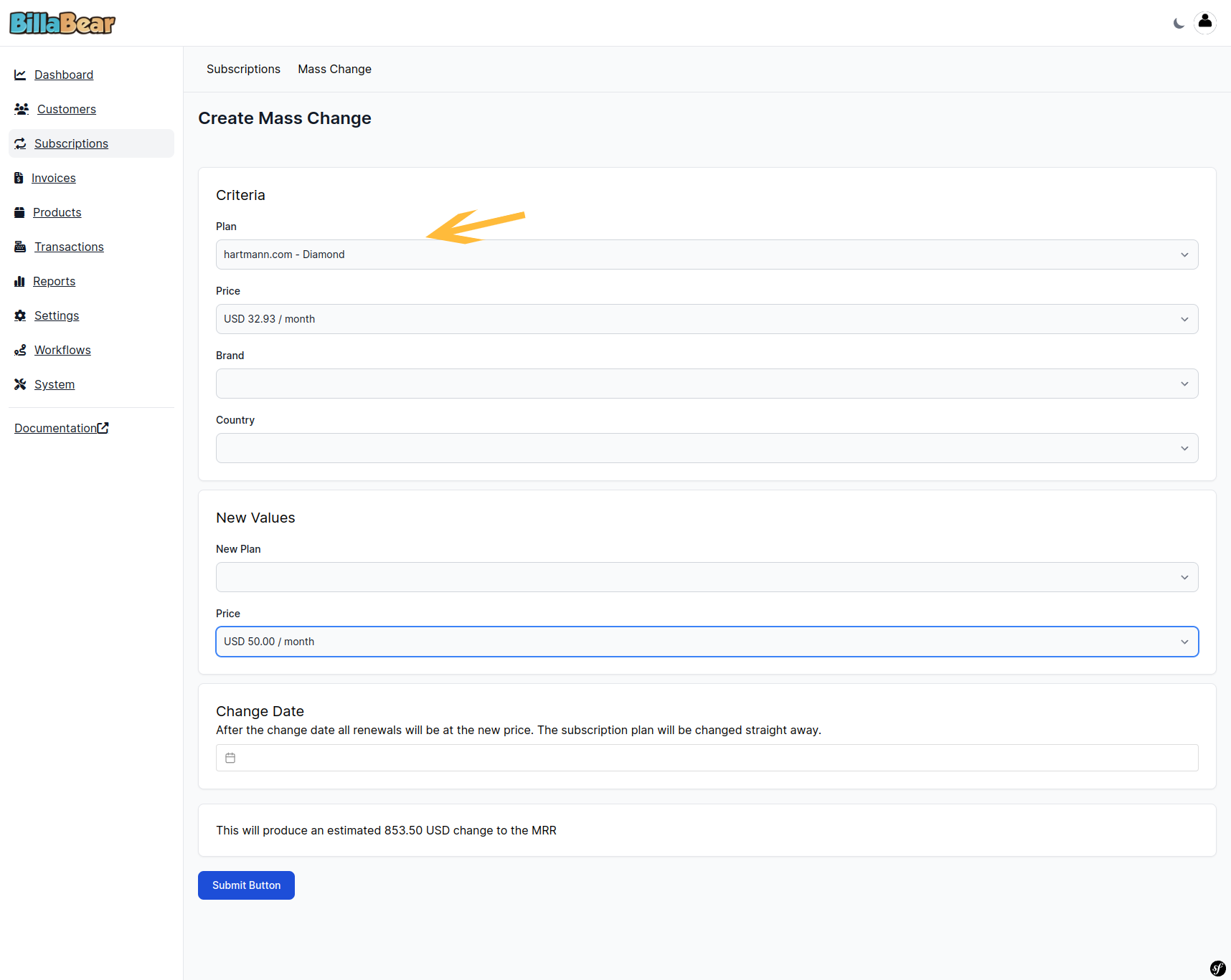 Select Criteria