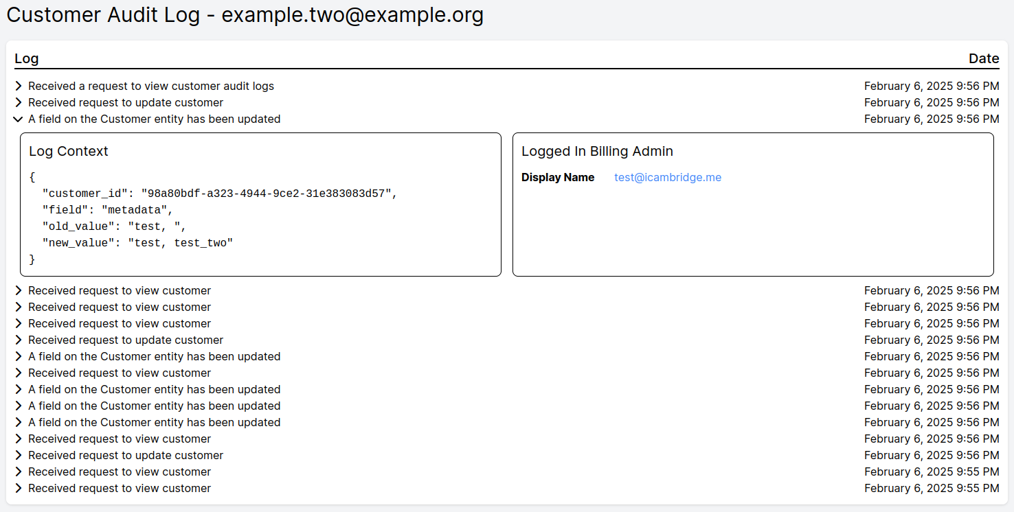 View Audit Logs